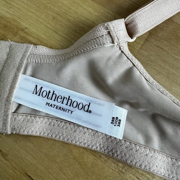 Motherhood Maternity 38B Full Coverage Underwire Clip Down Nursing Bra Beige - Picture 5 of 7